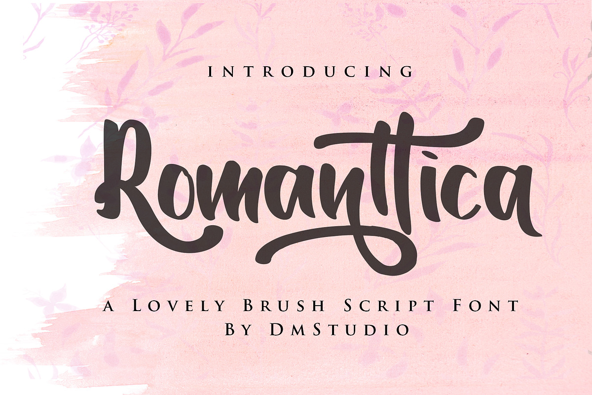 Romanttica-Lovely Brush Script Font