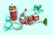 Cartoon Christmas Farm, an Environmental 3D Model by Souchenki (Thumbnail 29 of 29)