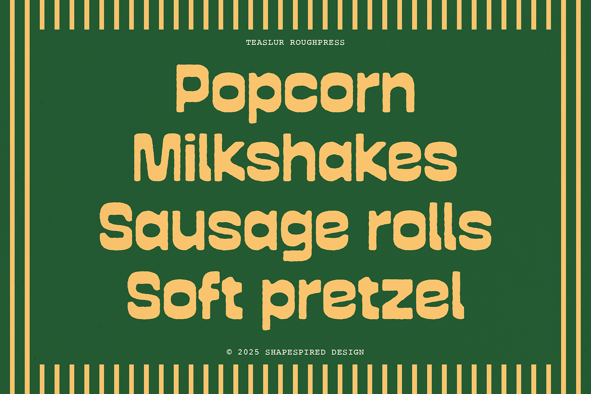 Teaslur - A Funky Modular Sans Serif, a Sans Serif Font by Shapespired Design (Photo 5 of 16)