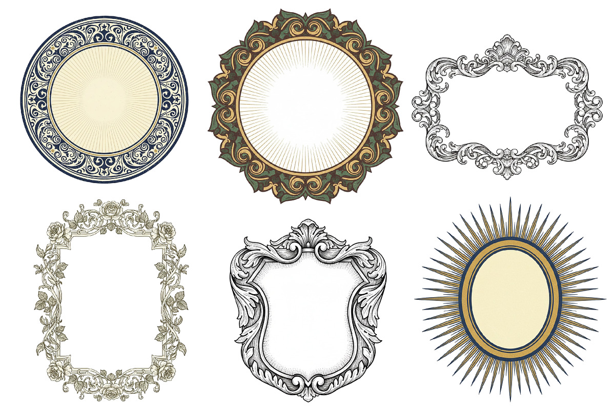Empty Vintage Labels clipart, an Illustration by GatewayDesign (Photo 2 of 6)