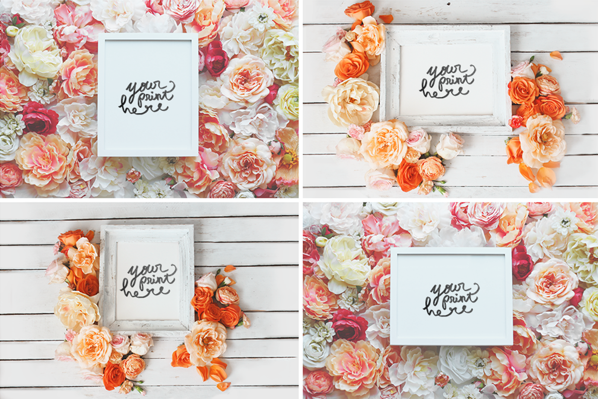 THE ULTIMATE FLORAL MOCK UP BUNDLE, a Print Template by WeLivedHappilyEverAfter (Photo 10 of 10)