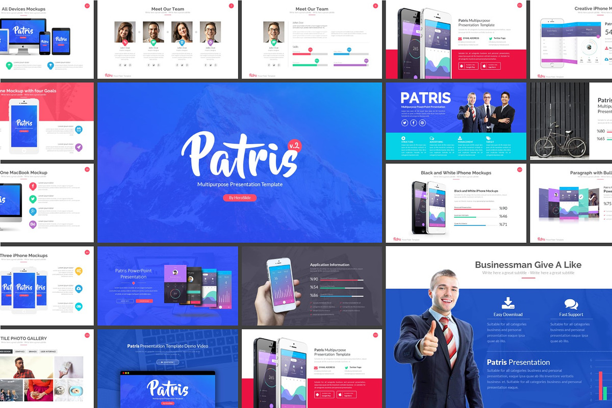 Patris PowerPoint Template [v2], a Presentation Template by MeemSlide (Photo 1 of 4)