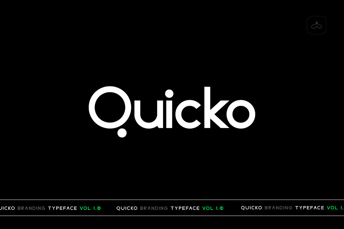 Quicko Display Typeface, a Sans Serif Font by Design Stag (Photo 1 of 5)