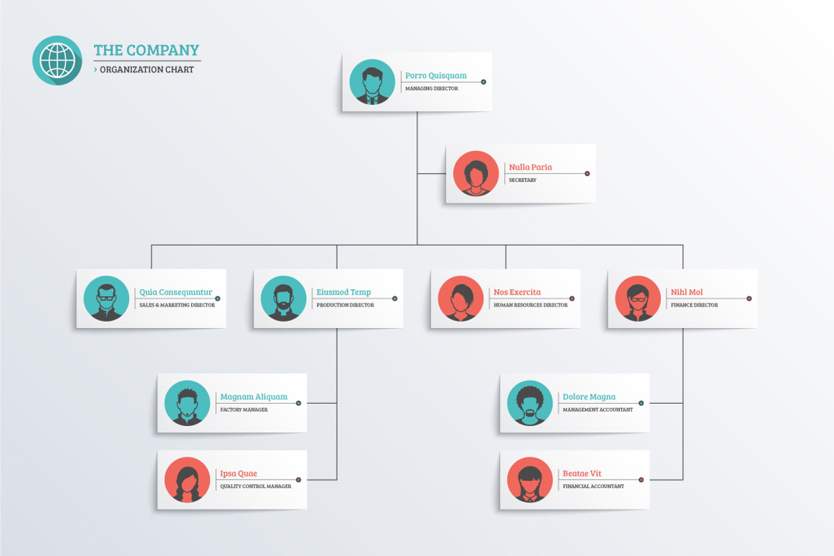 Company Organization Chart, a Finance Illustration by vekstok (Photo 1 of 2)