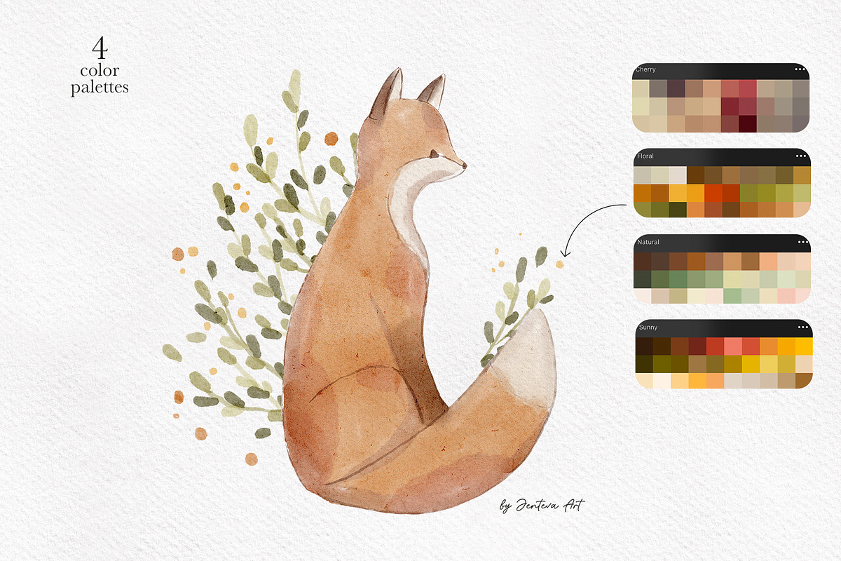 Realistic Watercolor Procreate Brush, a Brush Add-On by Jenteva Art (Photo 5 of 15)