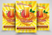 Summer Cold Drinks Flyer/Poster, a Flyer Template by Business Flyers (Thumbnail 1 of 2)