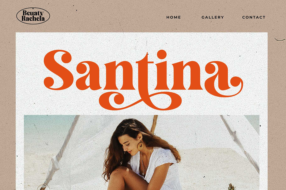 Beauty Rachela Beautiful Serif Font, a Serif Font by RantautypeStudio (Photo 14 of 17)