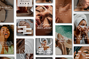 Skincare Instagram Templates Canva, a Social Media Template by DesignsbyMariaStudio (Thumbnail 1 of 10)