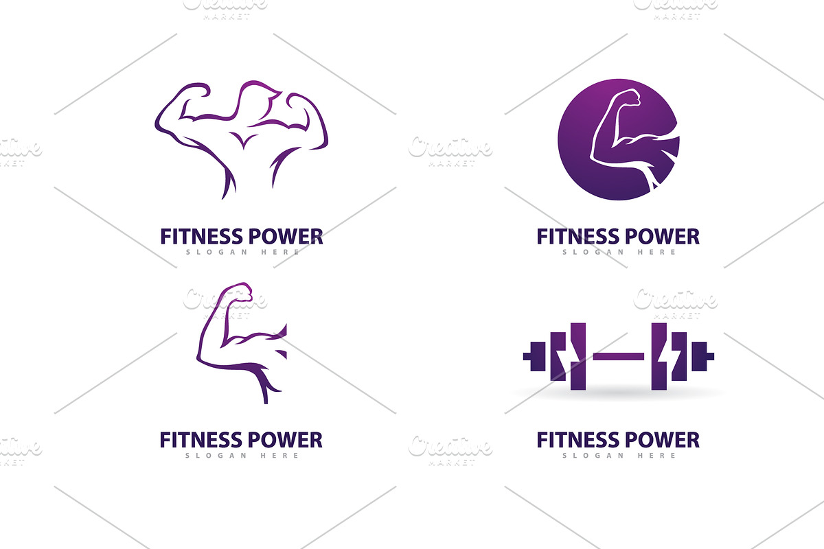 Gym Logo Design Template, Fitness, a Branding & Logo Template by T.Vooka