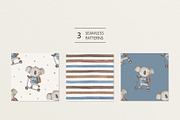 Koala in a blue t-shirt, a Pattern Graphic by Olena Kuznietsova (Thumbnail 2 of 10)