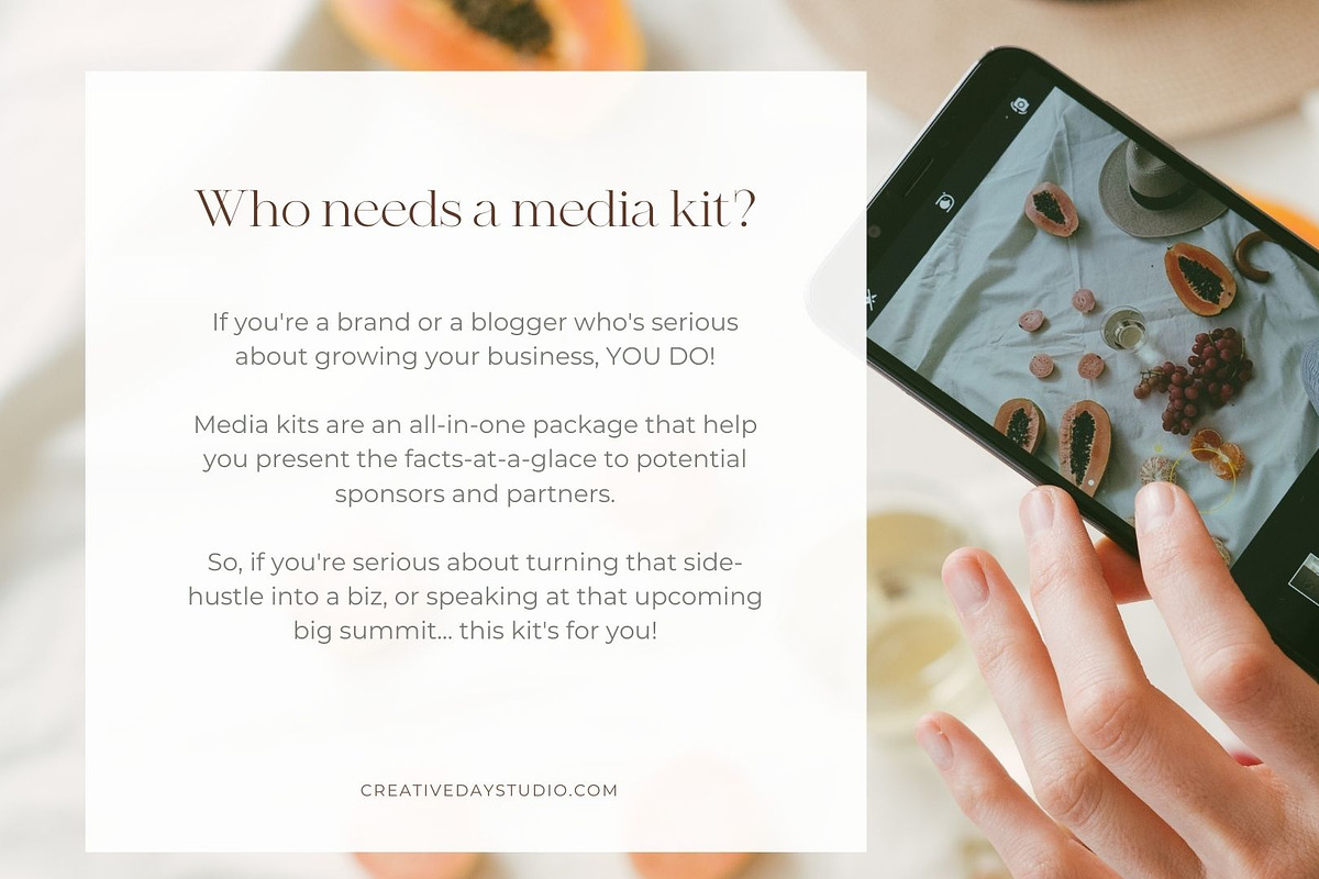 Anya Media Kit Canva Template, a Presentation Template by Creative Day (Photo 2 of 5)