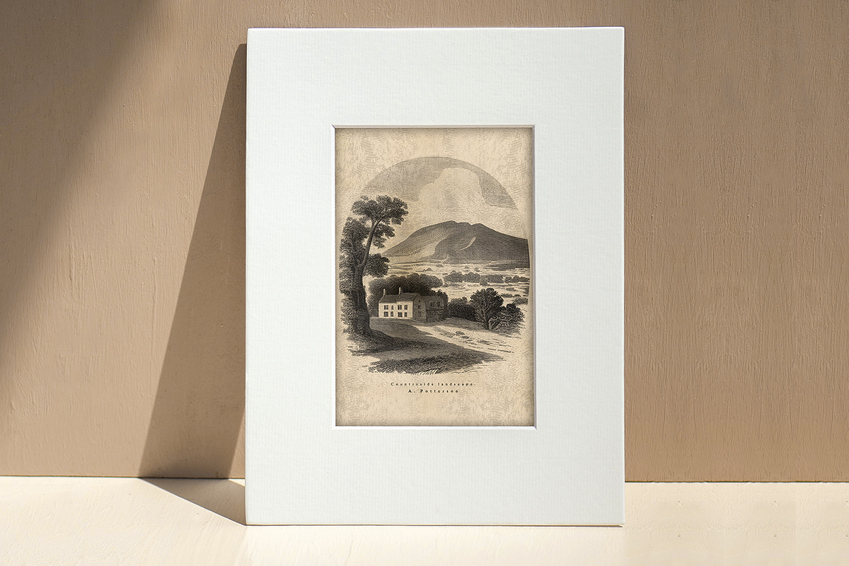 VINTAGE ENGRAVING LANDSCAPES, an Illustration by Luna Dreams (Photo 5 of 6)
