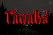 Sanekala Typeface, a Blackletter Font by inumocca_type (Thumbnail 7 of 7)
