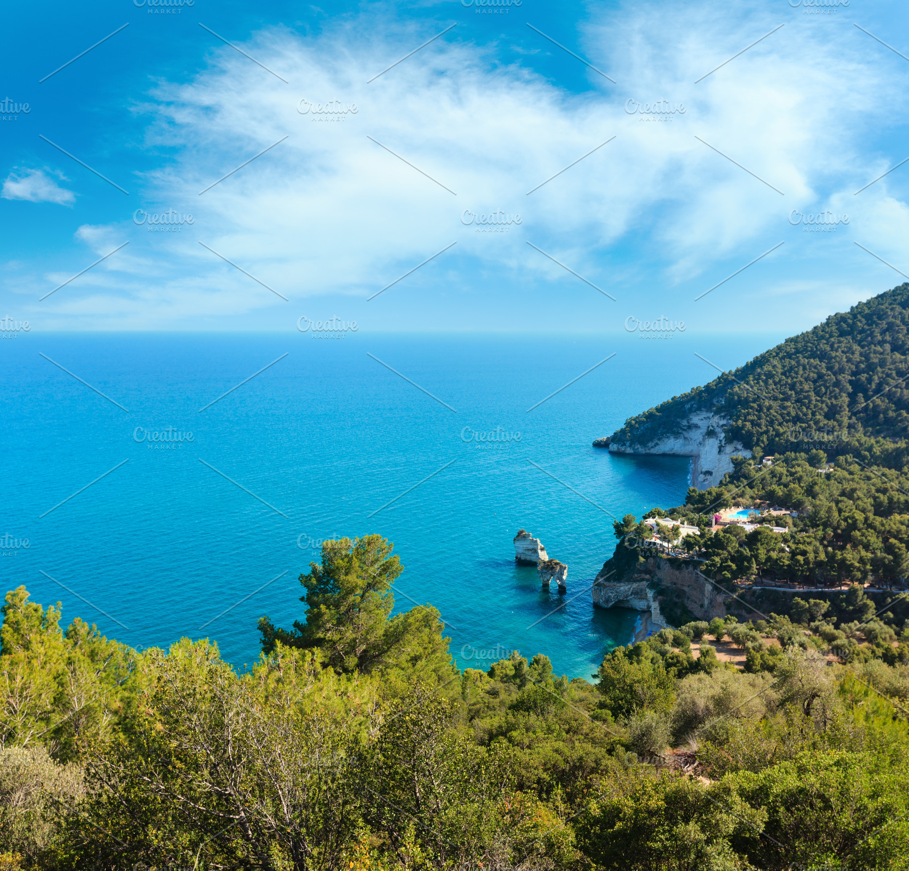 Faraglioni di Puglia  Baia Delle Zagare, Italy, a Nature Photo by YuriyB