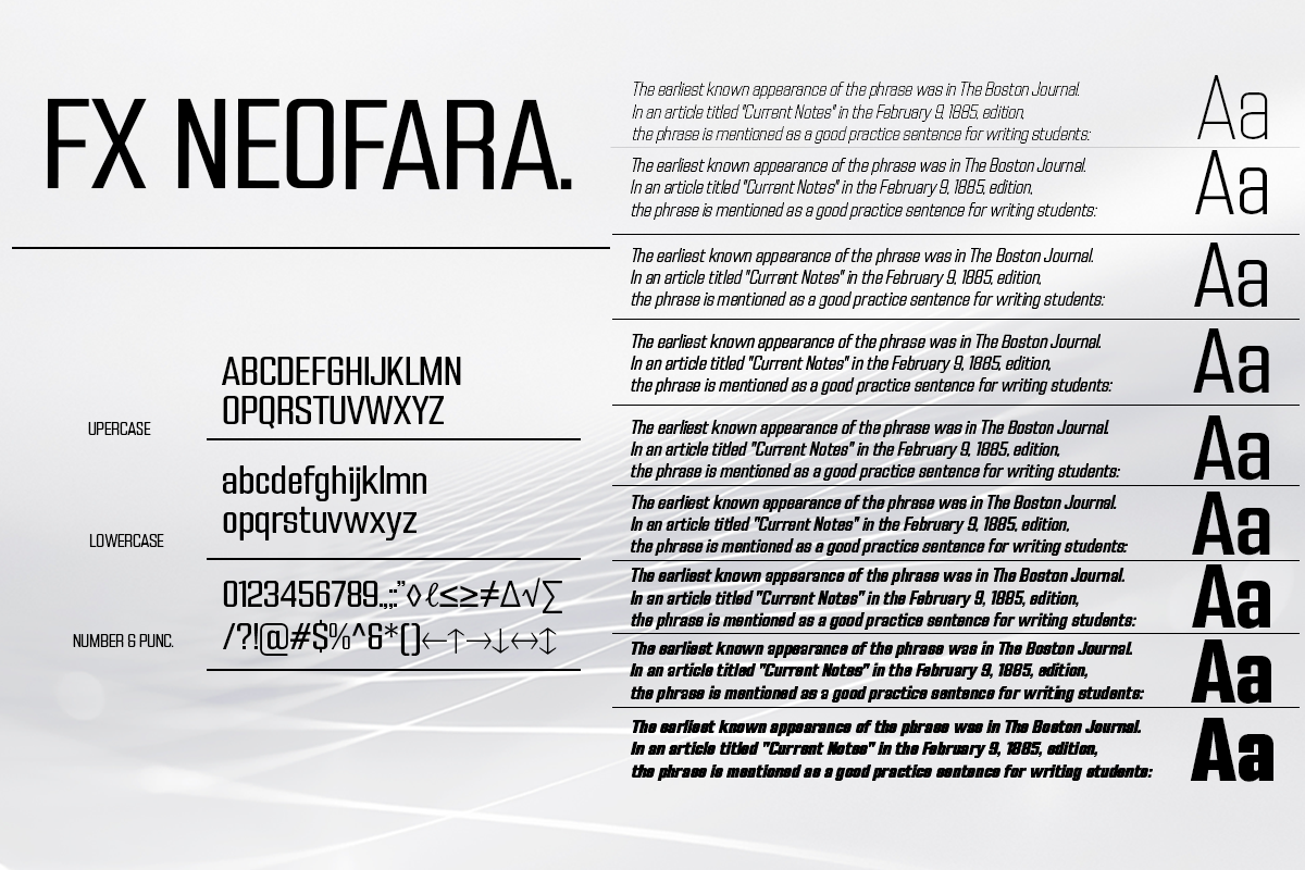 FX Neofara, a Sans Serif Font by Differentialtype (Photo 3 of 10)