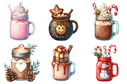 Christmas Hot Cocoa Mason Jar, an Illustration by Daily.Designs (Thumbnail 2 of 5)
