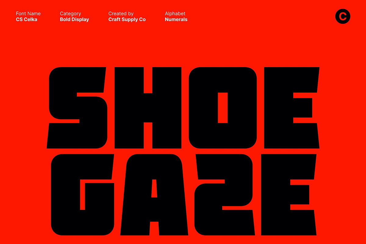 CS Celka – Bold Display Font, a Sans Serif Font by Craft Supply Co. (Photo 5 of 8)