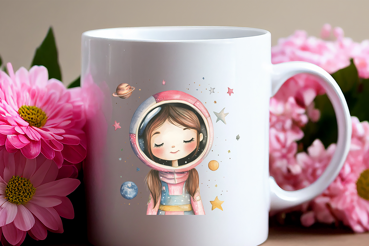 Pink Outer Space Clipart Pack, a Person Illustration by Daring Digies (Photo 9 of 10)