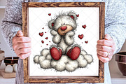 Valentine Teddy PNG Set, an Illustration by SinaCreation (Thumbnail 3 of 6)