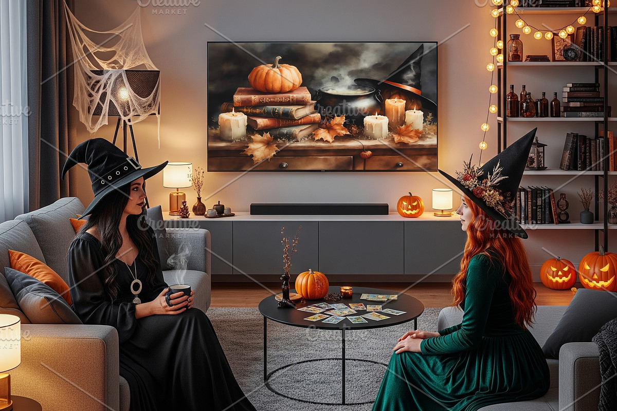 Halloween Witch Table Watercolor, a Seasonal Illustration by Floraphoria (Photo 8 of 11)
