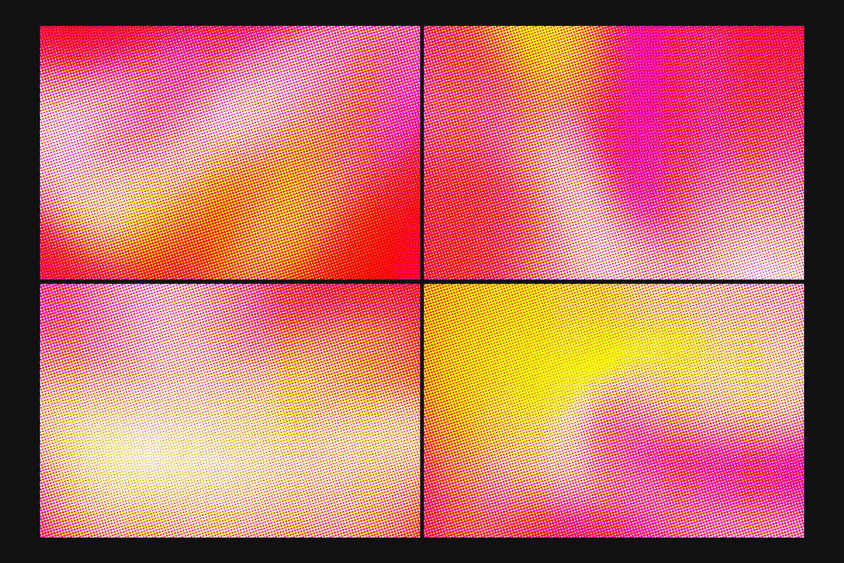 Color Halftone Gradient Textures, a Texture Graphic by dokudokunomi (Photo 3 of 3)