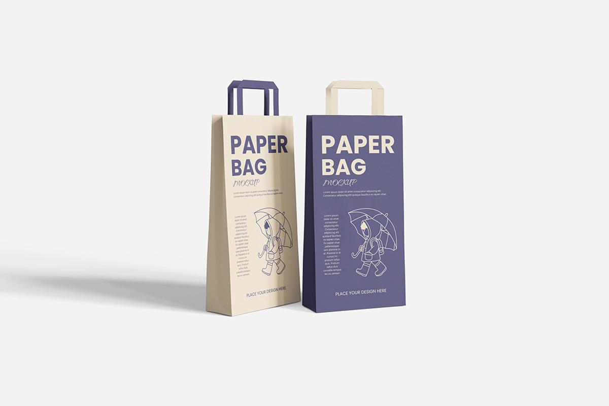 Paper Bag Mockup, a Product Mockup by bimockup (Photo 2 of 6)