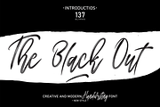 The Black Out | Script Font, a Script Font by Scratchones (Thumbnail 1 of 8)