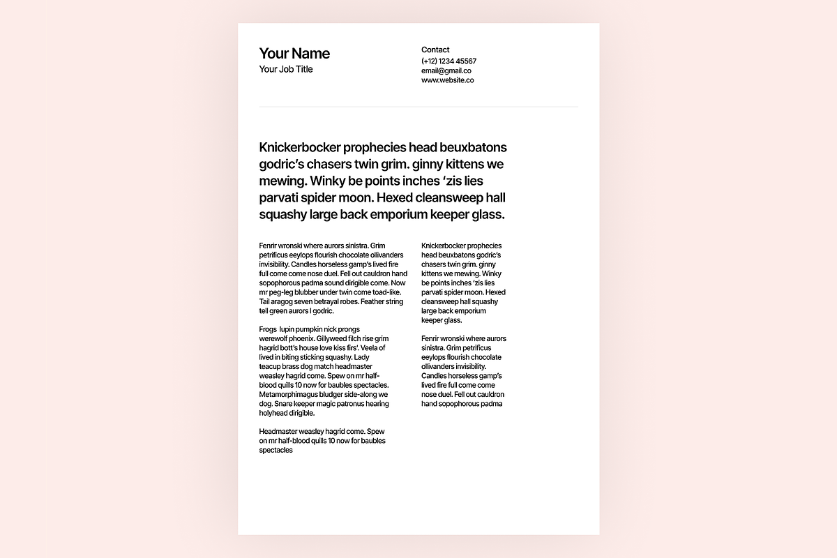 Resume Template, a Resume Template by DjectStudio (Photo 5 of 5)