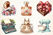Retro Mother's Day Clipart, an Illustration by DreamArtGraphic (Thumbnail 3 of 4)