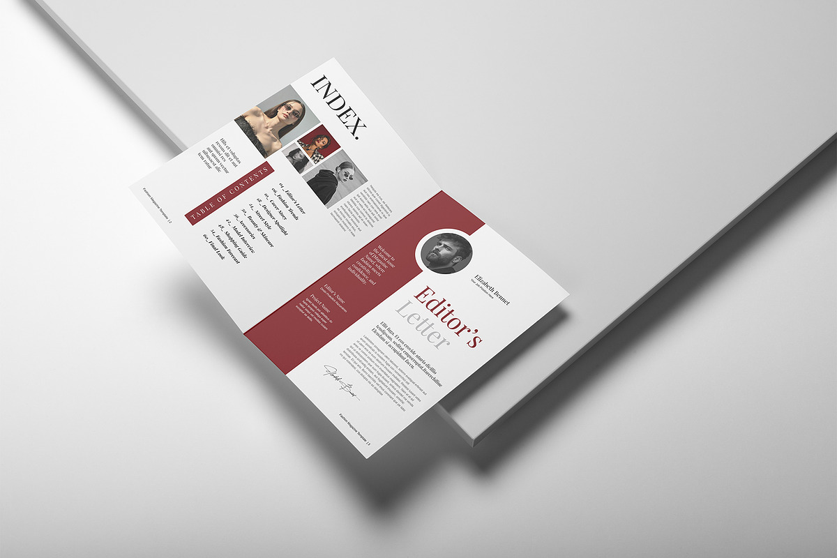 Fashion Magazine Template, a Magazine Template by Cleffon_Graphic_Studio (Photo 5 of 14)