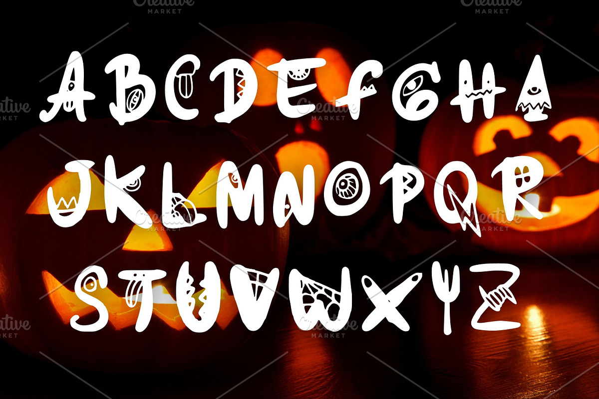 Halloween Font, SVG Cut file font, a Font by Tattoo Worker Studio (Photo 3 of 4)