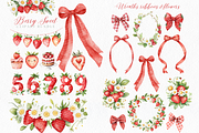 Berry Cute Strawberry Clipart, an Illustration by ClipArtCharm (Thumbnail 3 of 5)