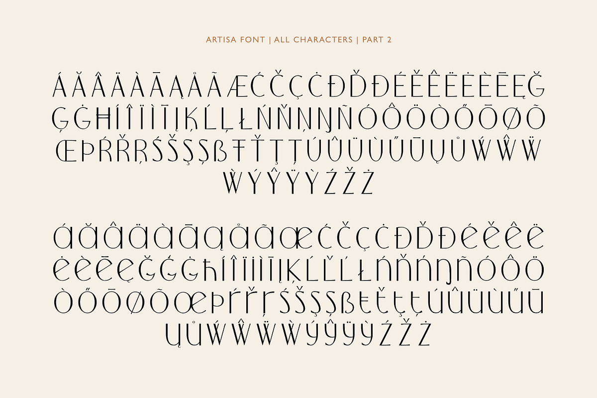 Artisa elegant font, a Sans Serif Font by elvinova (Photo 14 of 14)
