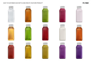 Plastic Bottle PSD Mockups Set