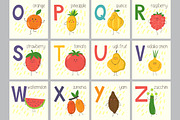 Vector fruits & vegetables Alphabet, a Food Illustration by KVIO (Thumbnail 7 of 10)