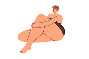 Naked body positive women set, a Person Illustration by Good Studio (Thumbnail 3 of 8)