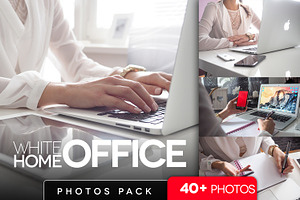 White home office pack /40+pics