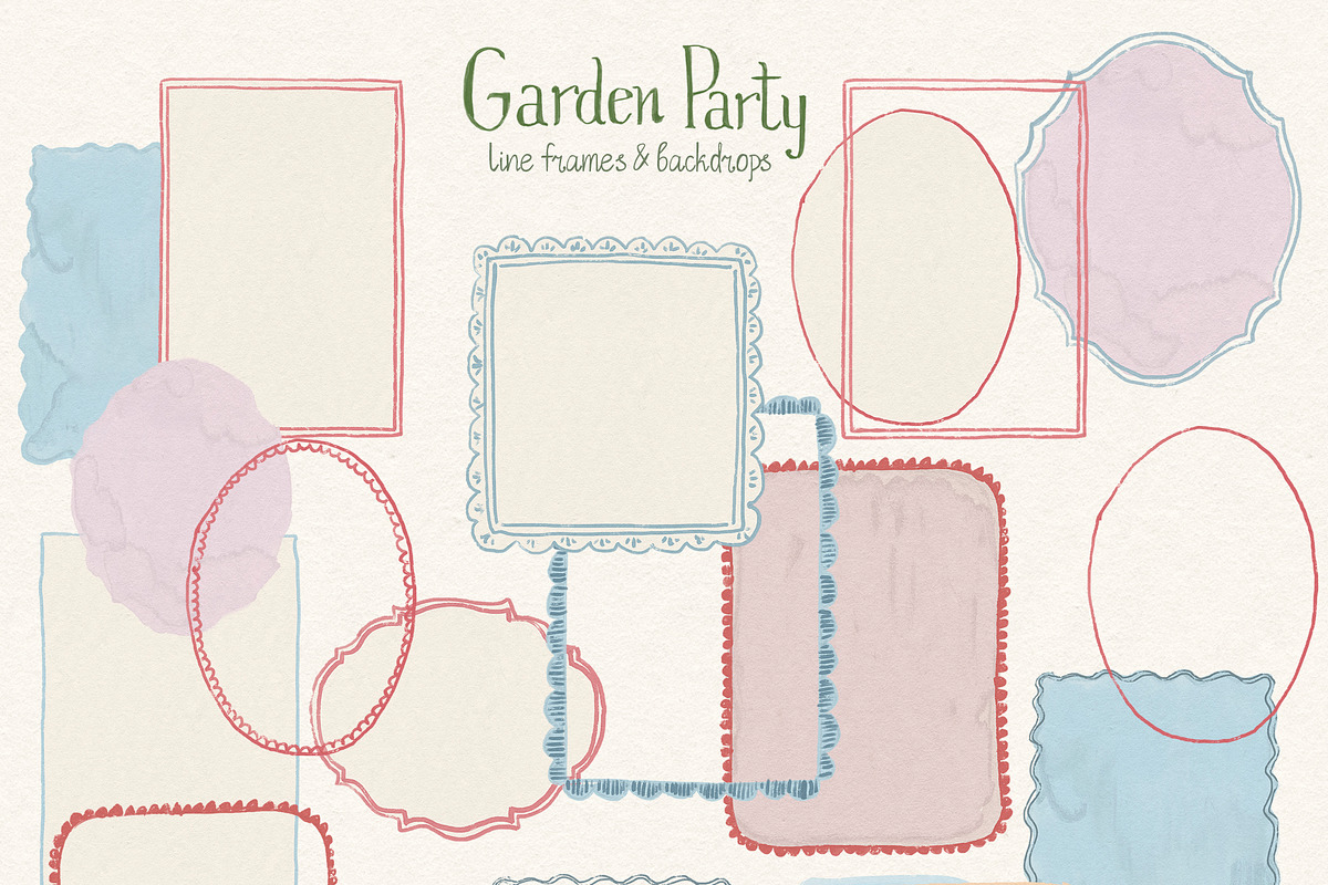 Whimsical Floral Backgrounds Frames, a Background Graphic by whiteheartdesign (Photo 13 of 20)