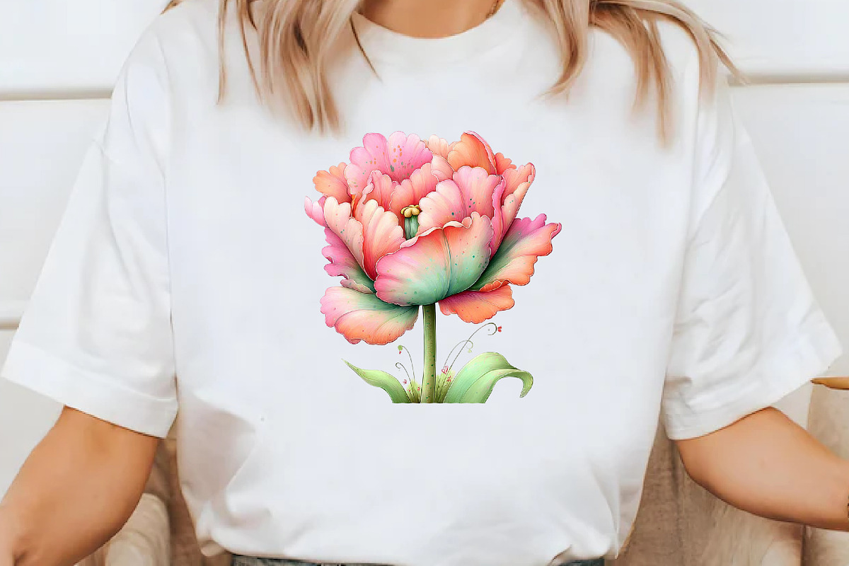 Whimsical Tulip Clipart, an Illustration by Designworld (Photo 5 of 7)
