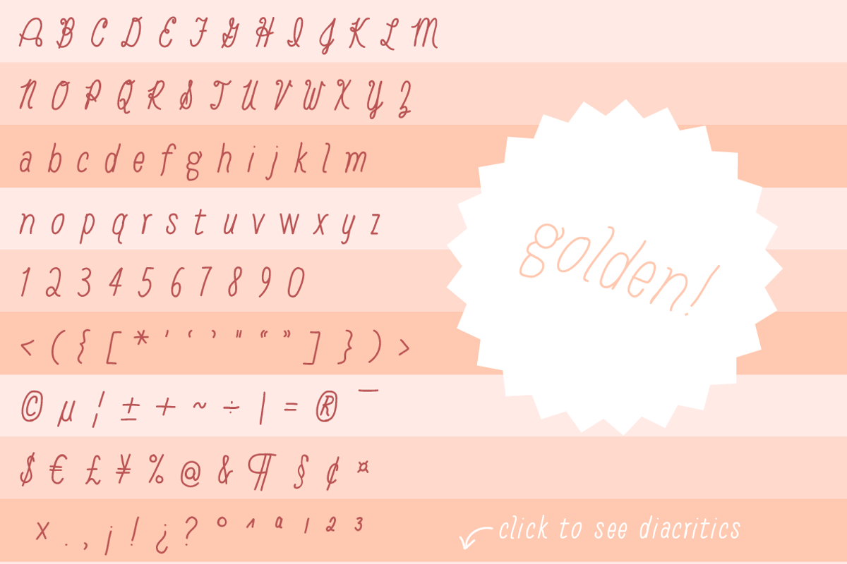 Baystyle typeface preview 2