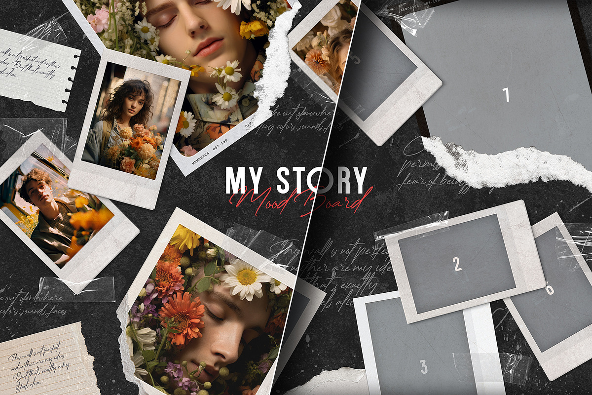 Polaroid Photo Mood Boards Bundle, a Design Template by Andrew Skoch Design (Photo 14 of 14)