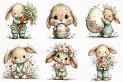 Whimsical Easter Animals Clipart PNG, an Illustration by Craft Nest (Thumbnail 3 of 11)