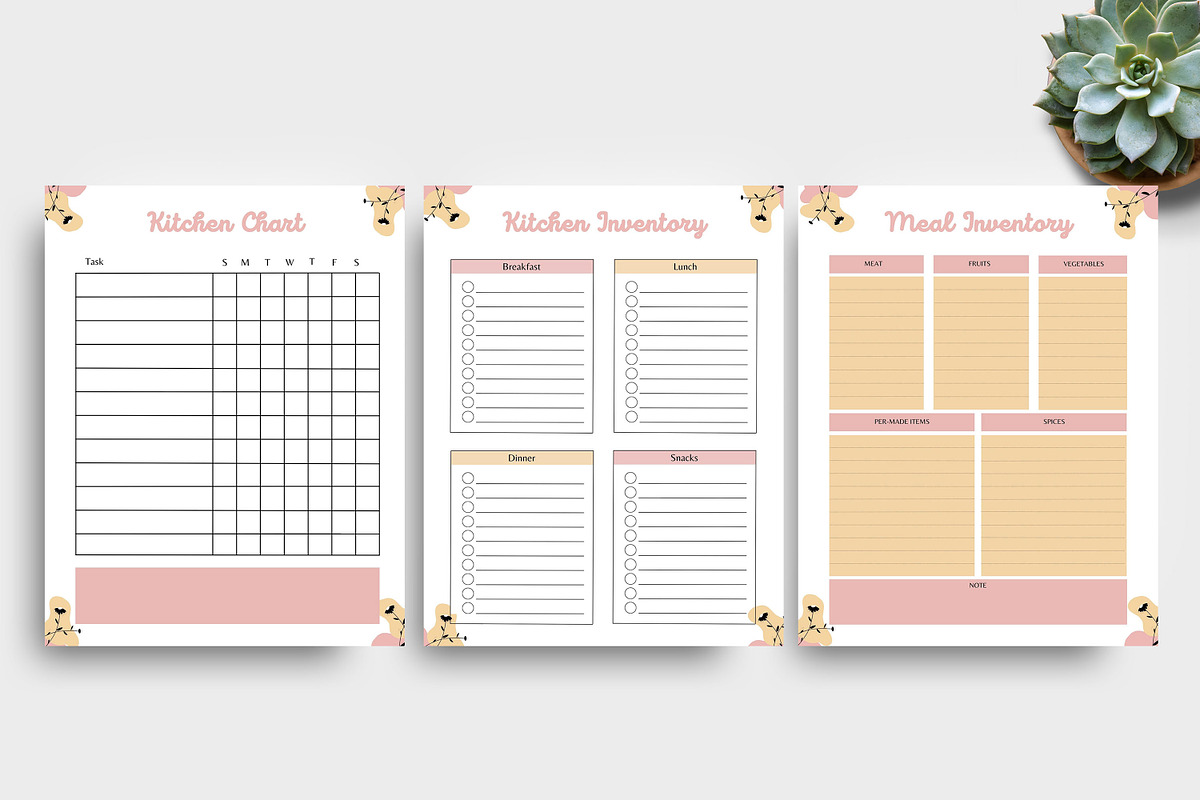 Editable Canva Meal Planner Template, a Stationery Template by Ultimate Template Shop (Photo 6 of 9)