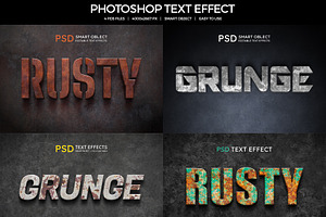 Rusty Text Effect Style