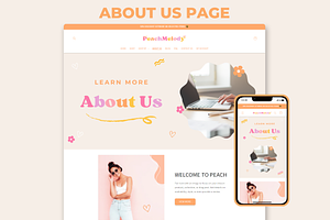 Peach Melody Boutique Shopify Theme