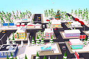 Low Poly City Winter Pack, an Environmental 3D Model by Anton Moek (Thumbnail 7 of 9)