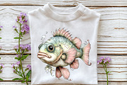 Whimsical Sea Fish Clipart, an Illustration by OK Design (Thumbnail 5 of 6)