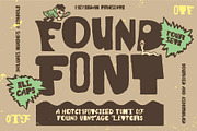 Found Font | Vintage Inspired Font, a Blackletter Font by HeyAidan (Thumbnail 1 of 6)