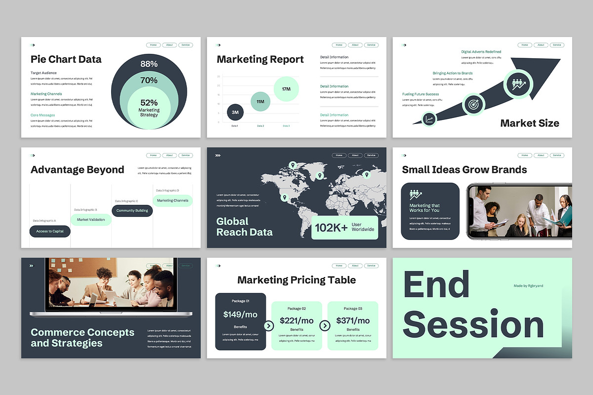 Marketing Plan Powerpoint, a Presentation Template by rgbryand (Photo 4 of 7)