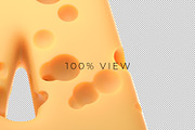 Cheese Text 3D Letters Set, an Object Graphic by Kotulsky Mockups (Thumbnail 5 of 5)